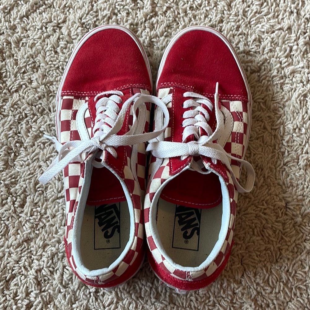 VANS Men's Primary Check Old Skool Shoes men’s size 7.5 women’s size 9